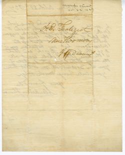 Stewart, Alexander, Albion. To A[chille] E[mery] Fretageot, New Harmony, Indiana., 1837 Oct. 22