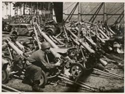 Captured Nazi guns