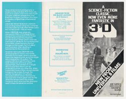 Universal 8 Films: Creature from the Black Lagoon (3-D) Pamphlet