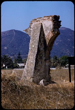 Santa Ines Mission Ruin of 19th arch