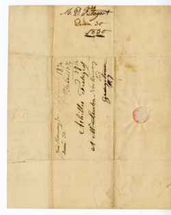 M[arie] D. FRETAGEOT, New Harmony. To Achilles FRETAGEOT, Georgetown, K[entuck]y., 1830 Dec. 30