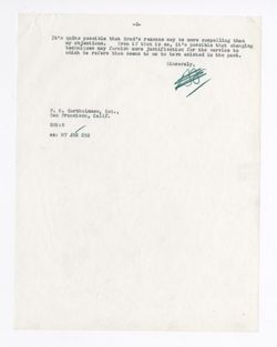 19 March 1961: To: Frank H. Bartholomew. From: Roy W. Howard.