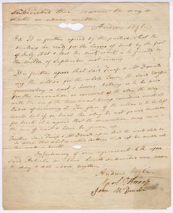 Agreement regarding the building of house for Andrew Wylie, 26 January 1835