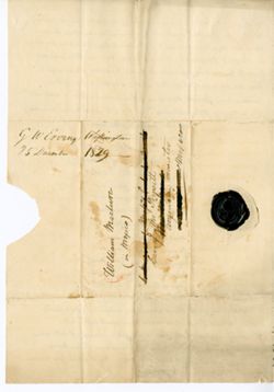 G[eorge] W. ERVING, Washington, [D.C.]. To William MACLURE, Care of Mr. Poinsett American Minister, Mexico., 1829 Dec. 25