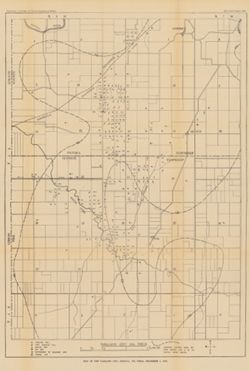 Map of the Oakland City, Indiana, oil field, December 1, 1910