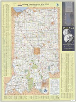 Indiana transportation map, 2002