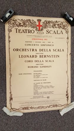 Teatro alla Scala Poster - Stravinsky with Gandolfi 2