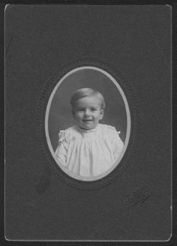 Portrait of Hoagy Carmichael as a child.