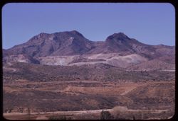 Mountain and smelter tailings north of Miami Gila county, Arizona
