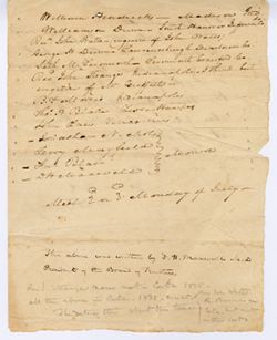 Andrew Wylie to David Maxwell requesting the names and addresses of members of the Board of Trustees, circa 1830s