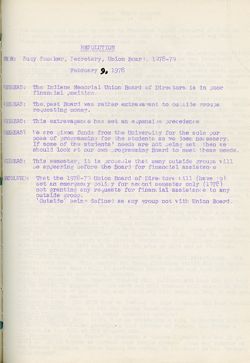9 February 1978 - Resolution