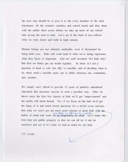 Draft 1, Sunday, May 31, We must keep kids in school for at least 13 long years--at public expense--for some good reason...,undated