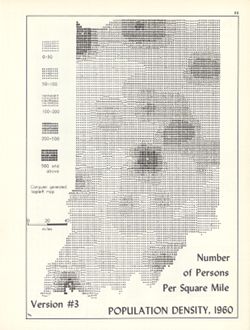 Population density, 1960, number of persons per square mile