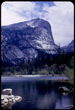 Mt. Watkins from Shore of Mirror Lake Yosemite