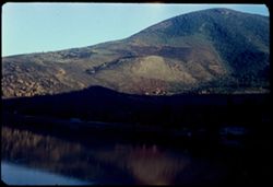 Soda Bay in shadow. Clear Lake - late afternoon. Nov 4, 1954.