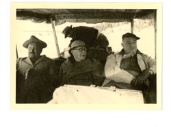 Jack Howard and others in pontoon boat