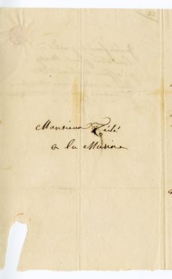 M. D. Fretageot to Monsieur Feilé[?]., 1832, Mar. 22[?] 