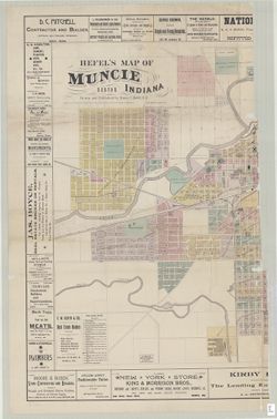 Hefel's map of Muncie, Ind.