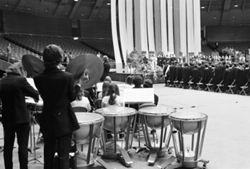Musicians at IU South Bend Commencement, 1970s