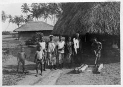 Family portrait in village