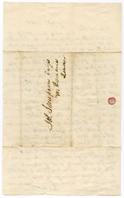 John Pitcher, Mt. Vernon to James Sampson, New Harmony., 1848, Aug. 22