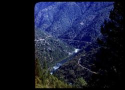 Looking down into Feather river canyon from point just above Big Bend, in Butte county. California.
