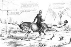 James K. Polk Going Through Pennsylvania for the Tariff