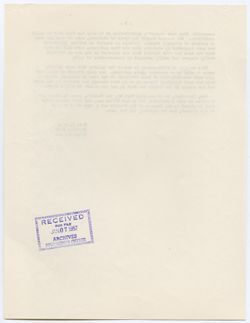 Memorial Resolution for Agnes Anderson, ca. 02 October 1956