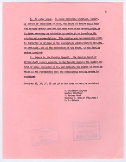 21: Report of the Committee to Consider Article VI of Faculty Constitution, 21 May 1959