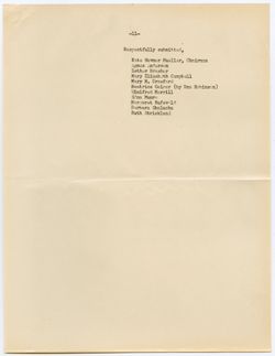 Report of the Committee on Women’s Education, March 1950
