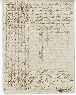 Burroughs, Dr. Marmaduke, Vera Cruz, 14 Oct 1837, to William Maclure, Mexico., 1837 Oct. 14