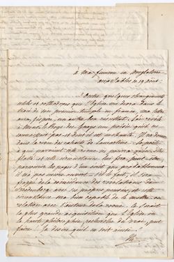 Items 100-156. Correspondence concerning Adolphe Thiébault, 1826-1839