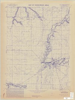 Map of flood-prone areas, Fort Recovery quadrangle, Indiana-Ohio : 7.5 minute series (topographic)