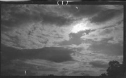 Clouds, Buzzard's Roost trip. Shows sun. 5pm