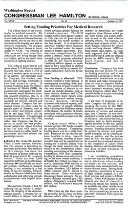 42. Oct. 15, 1997: Setting Funding Priorities for Medical Research