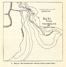 Map No. 3 showing embayment & beach, A + B and bogs & shell deposits