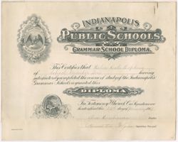 Indianapolis Public Schools, Grammar School, 1911
