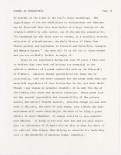 "Address by Chancellor Herman B Wells Library Friends Society," University of Illinois Library, November 15, 1973