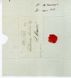 Burroughs, M. [Dr.], New York to William Maclure, Mexico., 1838 Oct. 31
