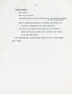 "Notes for Remarks before the Association of American University Professors." - Oct. 20, 1941