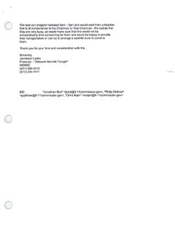 Email from Al Felzenberg to Chairs re request for Chairman Keane or Vice Chairman Hamilton, April 1, 2004, 11:49 AM