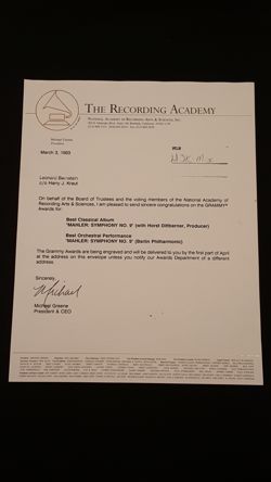Recording Academy Letter