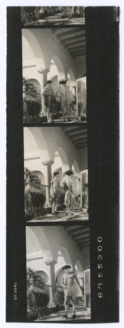 Item 0079b. Various similar scenes of Liceaga and another bullfighter on the veranda seen in Item 74 above. 3 1/3 prints.