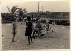 McEvoy's daughters at beach in Harper