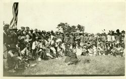 Native American soldiers of Reserve, Lac Court Oreille Reservation...