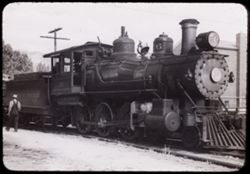 40-J-3= Engine 26 of Virginia & Truckee at carson city on morning of July 7, 1940