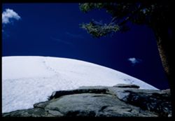 Snow-crowned Sentinel Dome - Yosemite.