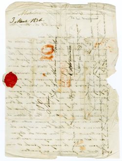 Michelena, Francisco, Mexique. To William Maclure, Guernavaca., 1836 Mar. 2