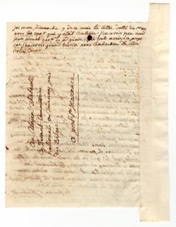 Inventories of correspondence, 1764-1798, and correspondence, 1792-1793