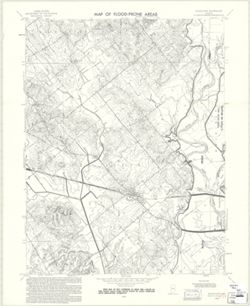 Map of flood-prone areas, Wheatland quadrangle, Indiana : 7.5 minute series (topographic)